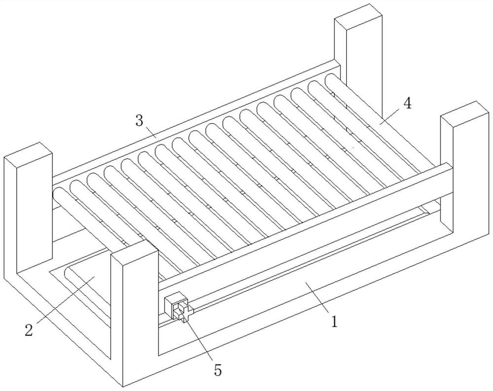 Reverse hanging type power roller way system