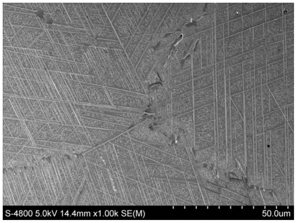 Used to observe the δ-Ni in the nickel-iron-based superalloy structure  <sub>3</sub> Metallographic etchant for Nb phase and method of use thereof