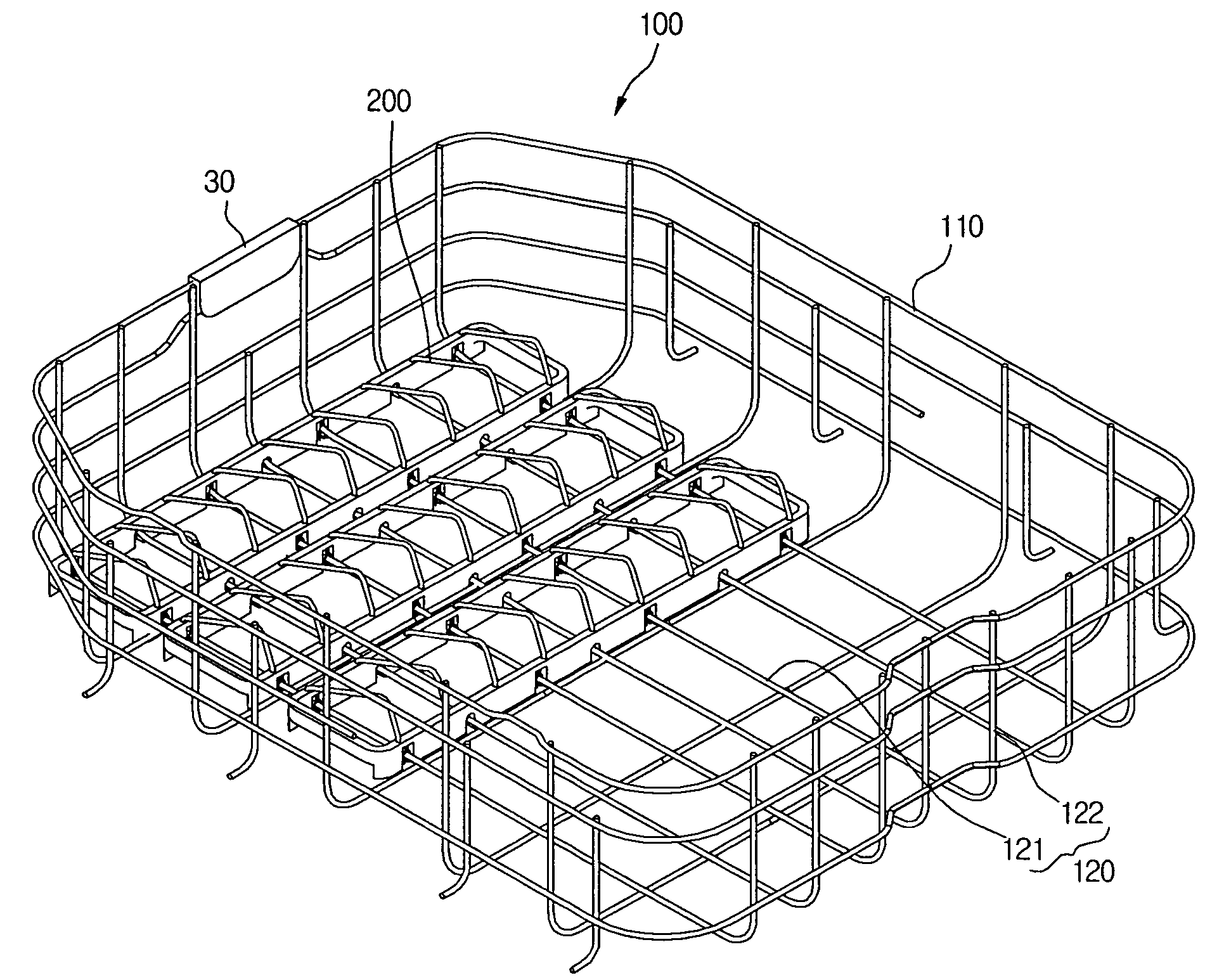 Dishwasher with slip-preventing device for bowl