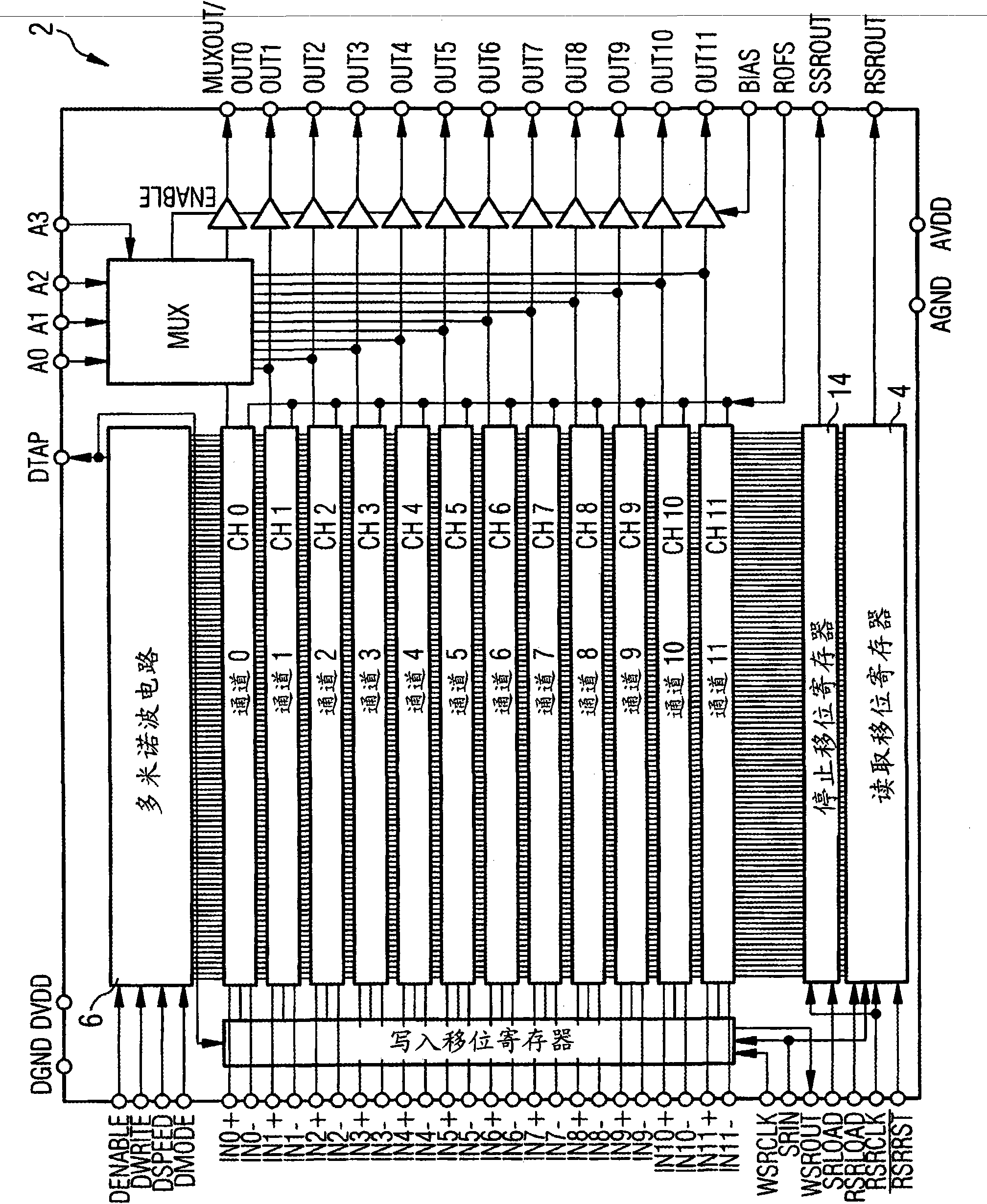 Fast readout method and switched capacitor array circuitry for waveform digitizing