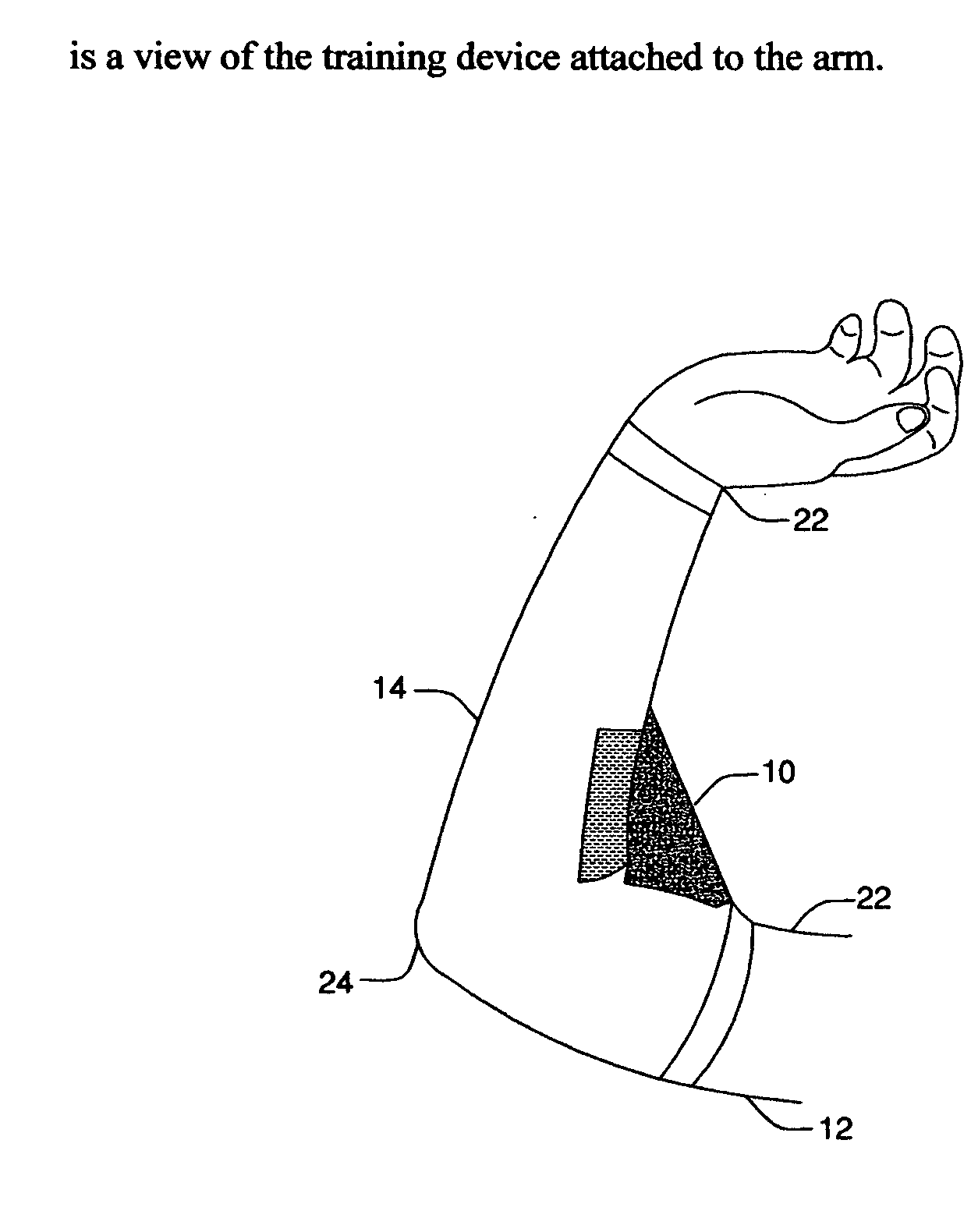 Elbow joint angle training aid