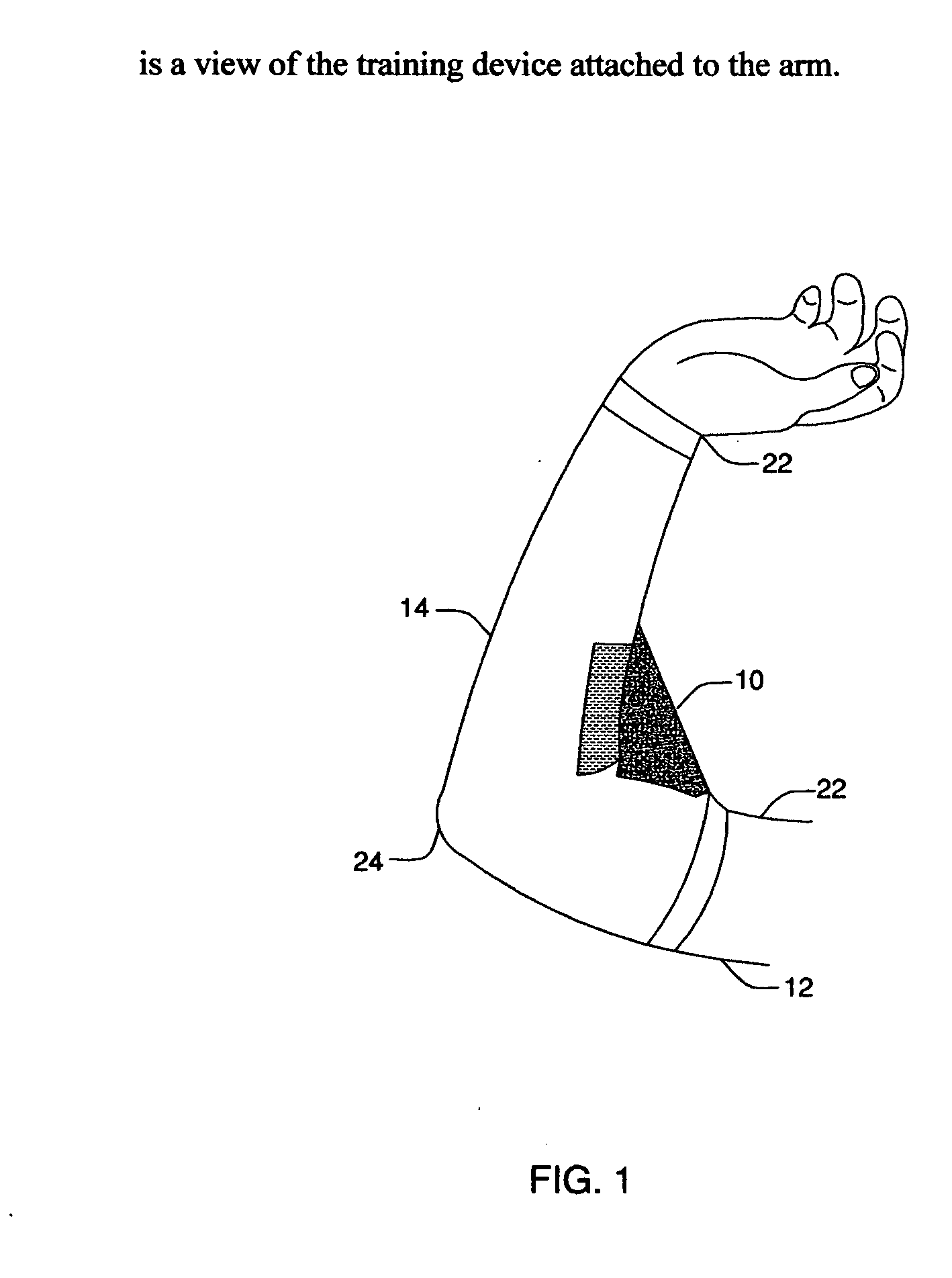 Elbow joint angle training aid