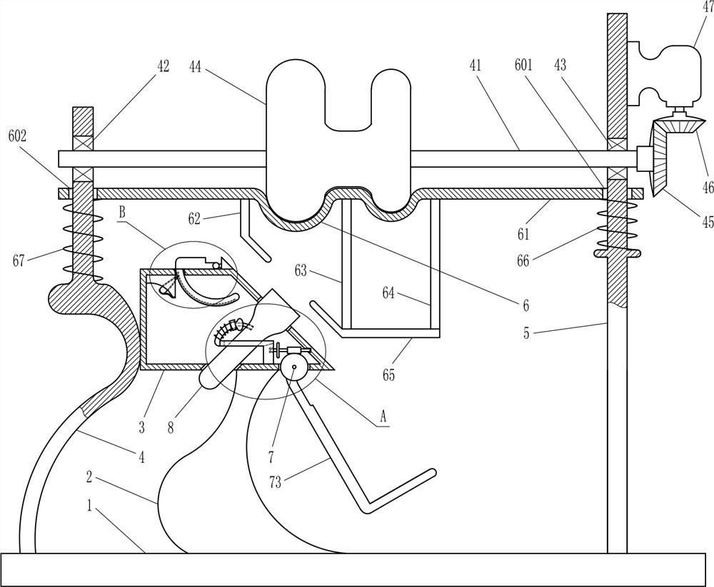 A clamping device for range hood oil cup