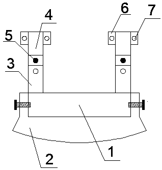 Universal automobile front end anti-collision beam