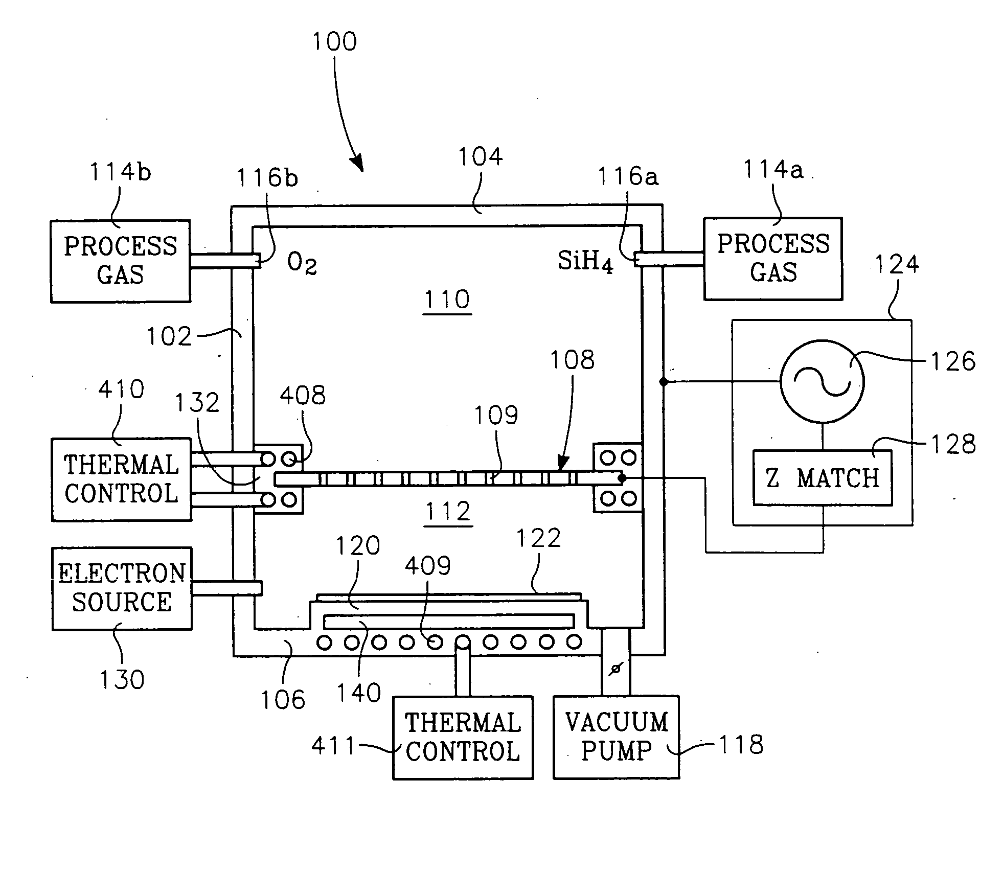 Chemical vapor deposition plasma reactor having an ion shower grid