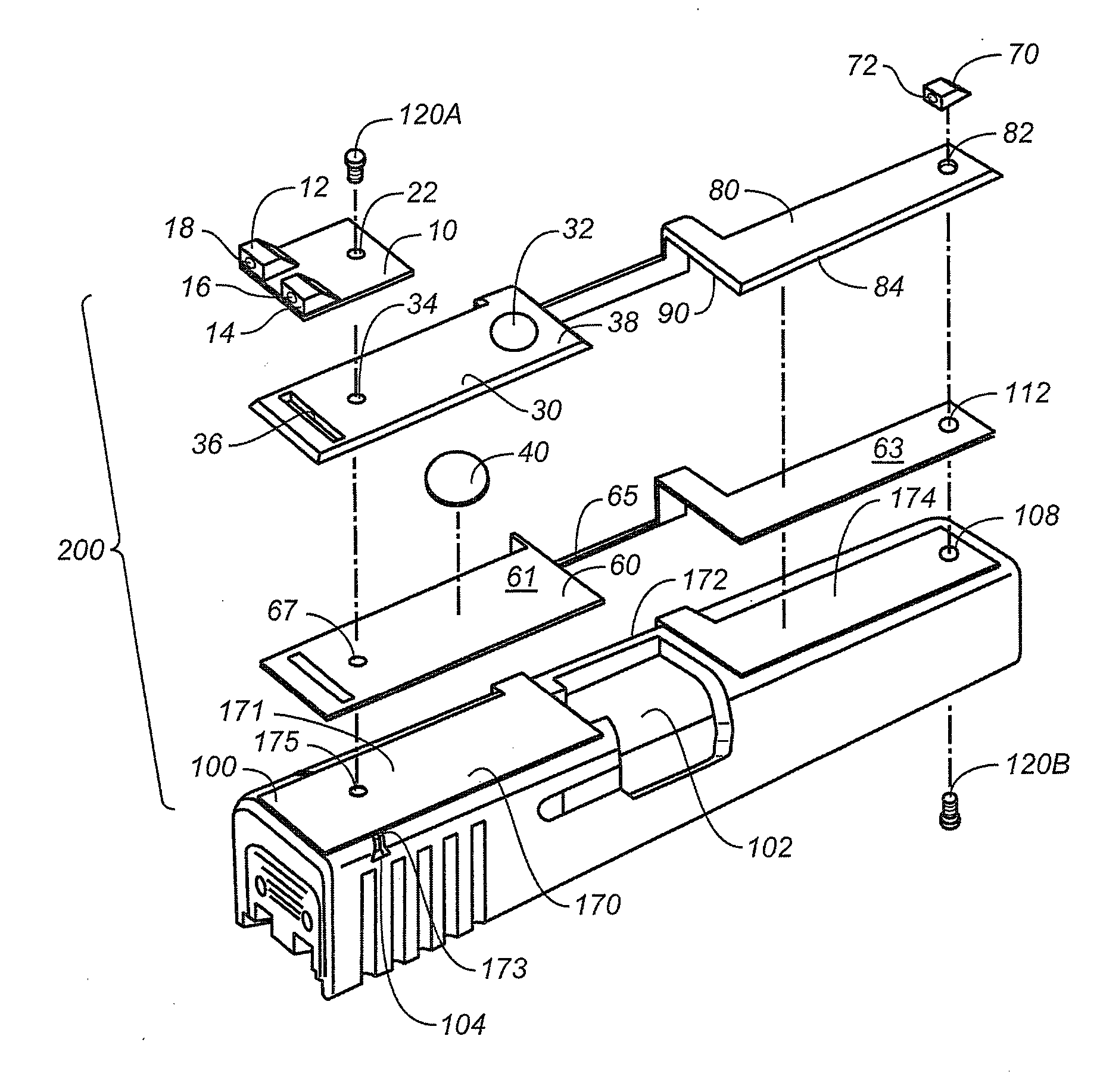 Gun sight using LED illumination