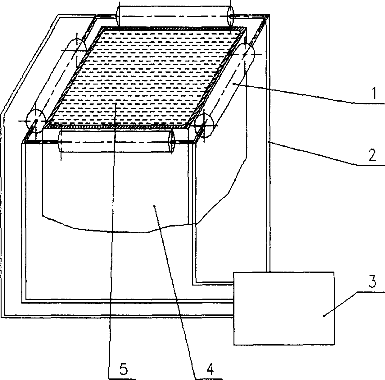 Method for improving continuous casting blank quality and vibration support roller device