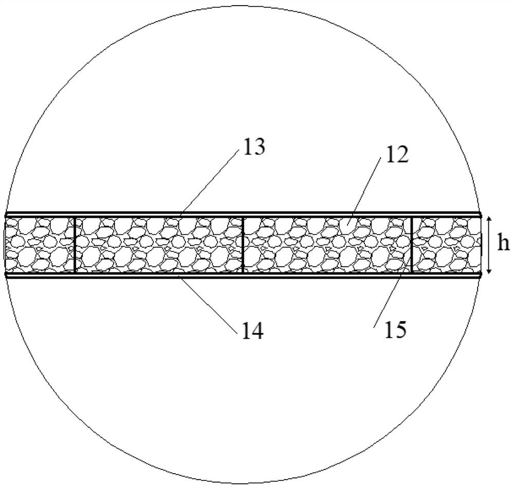 Concrete face rockfill dam soft foundation reinforcing structure and construction method