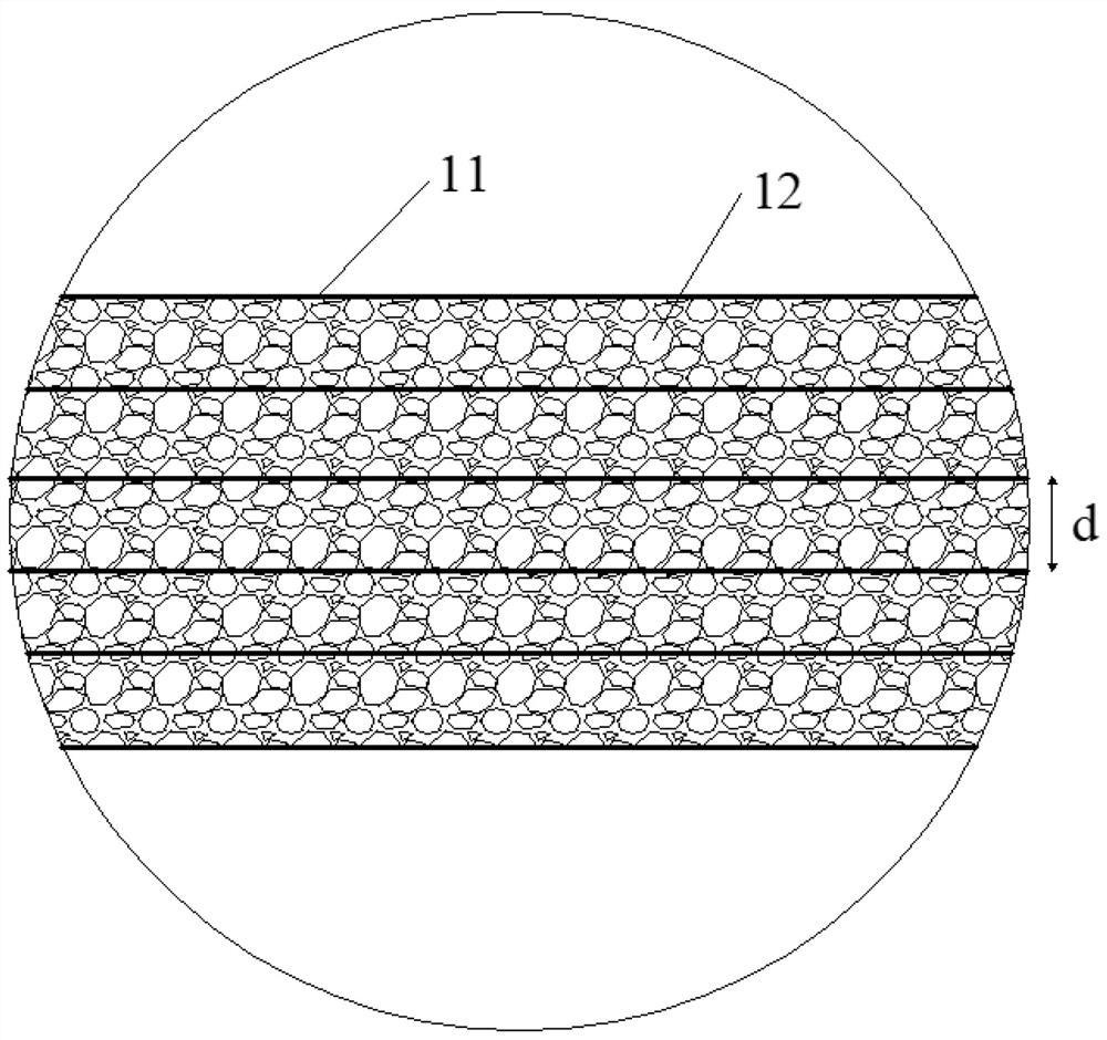 Concrete face rockfill dam soft foundation reinforcing structure and construction method