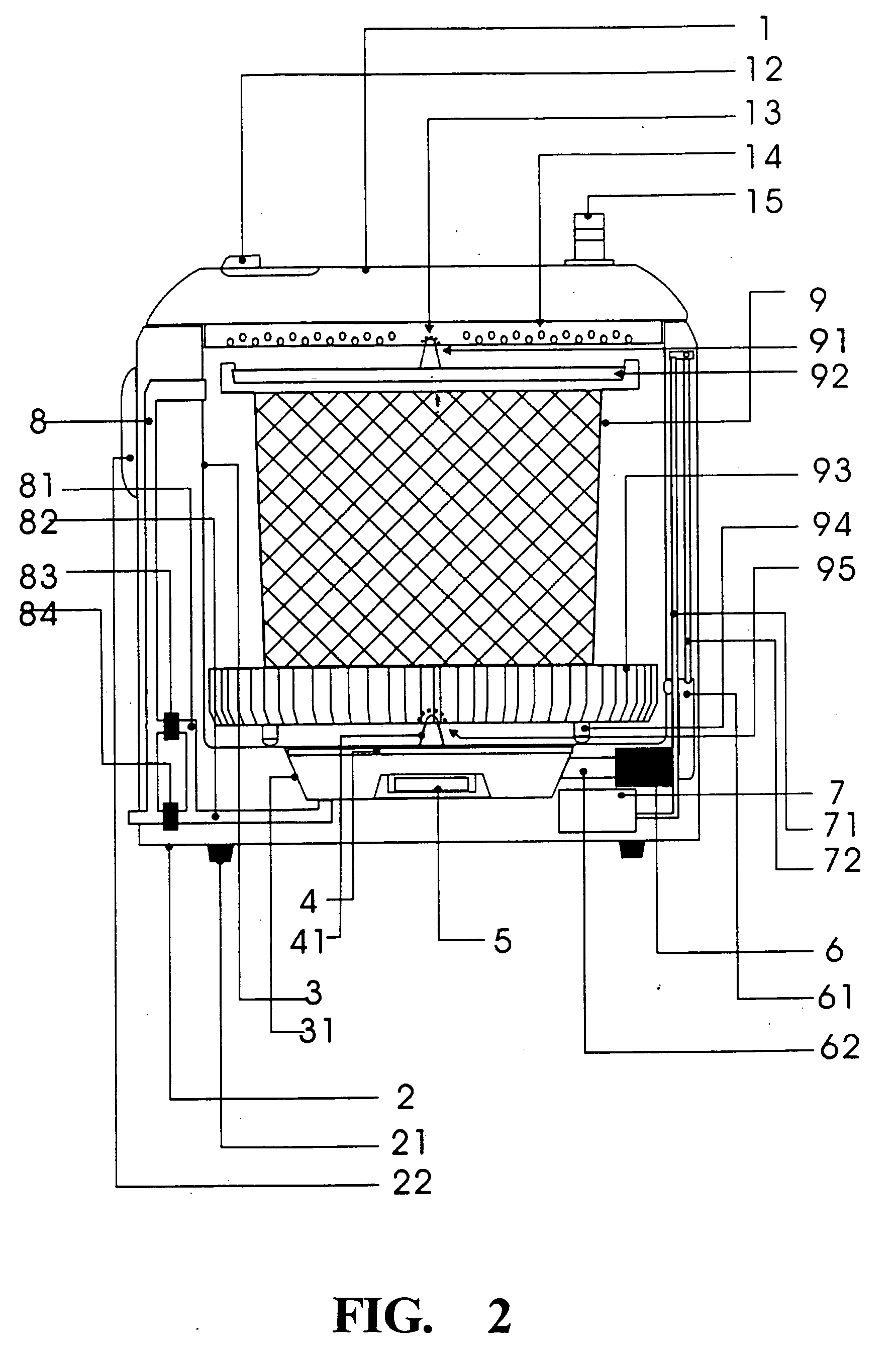 Sterilization machine on vegetable and fruit