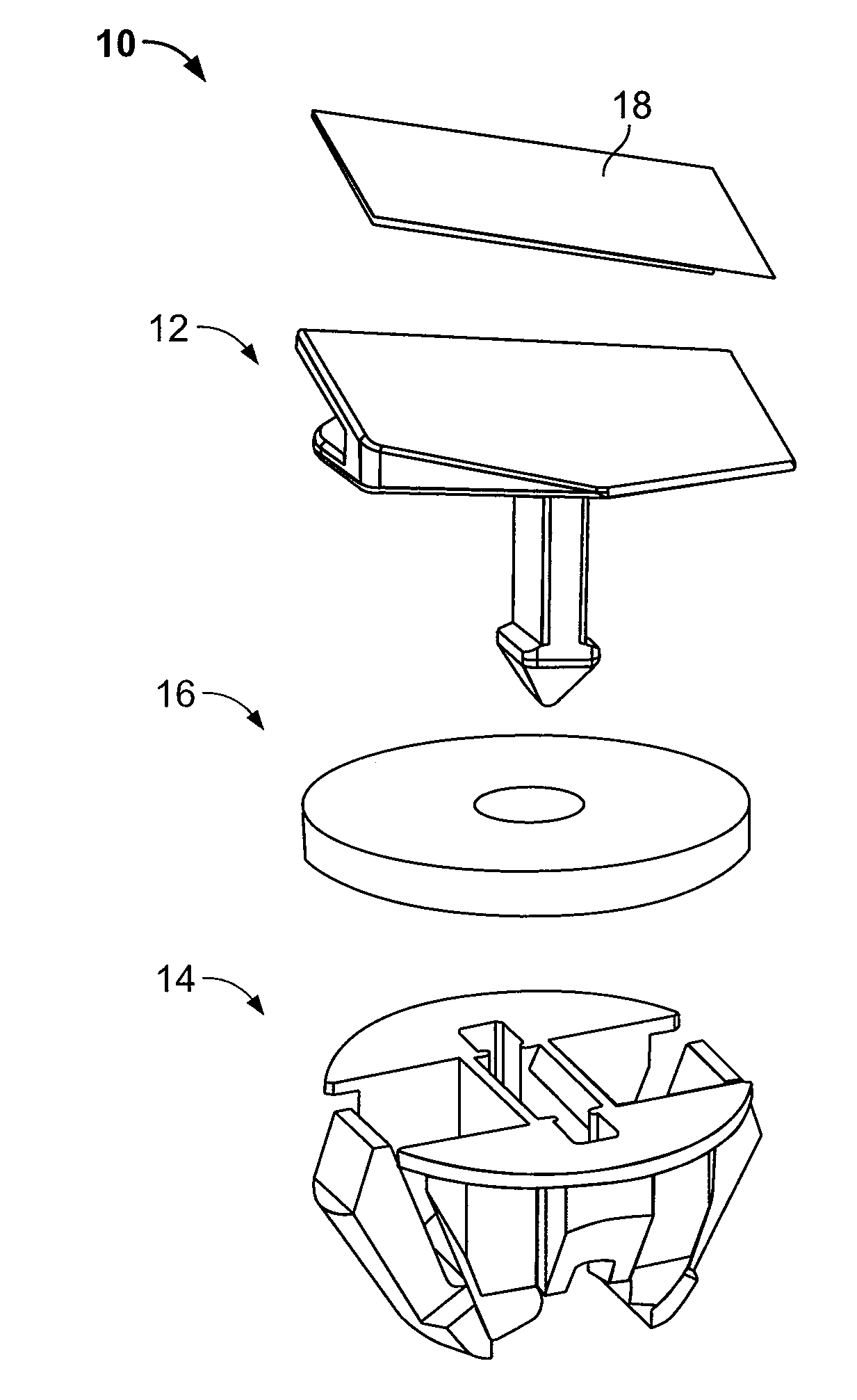 Pin and grommet fastener assembly