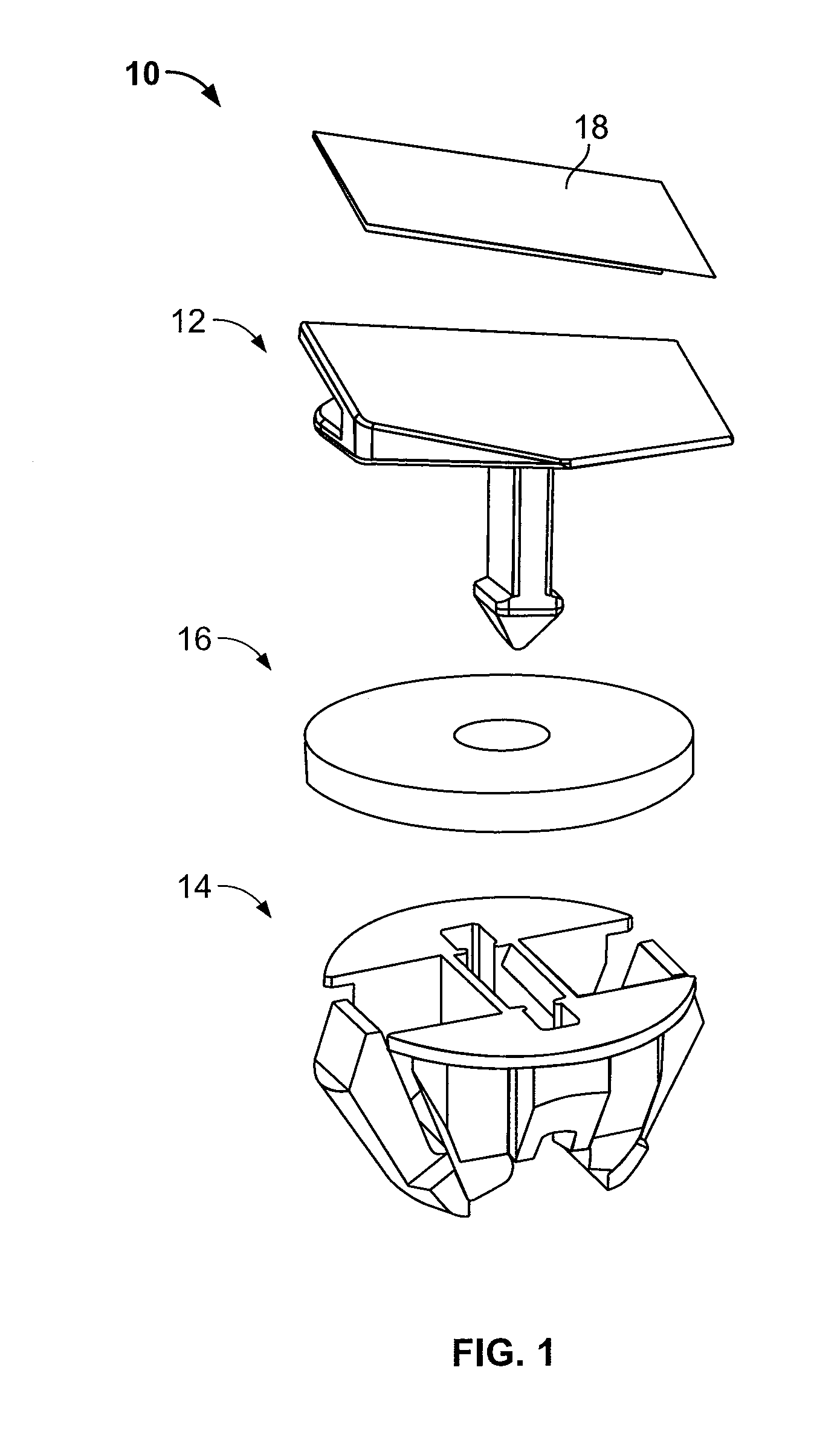 Pin and grommet fastener assembly