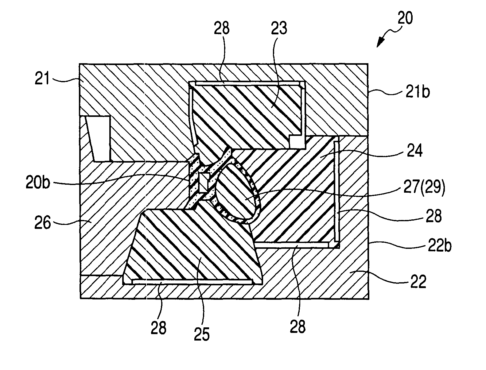 Molding device for molding a weather strip