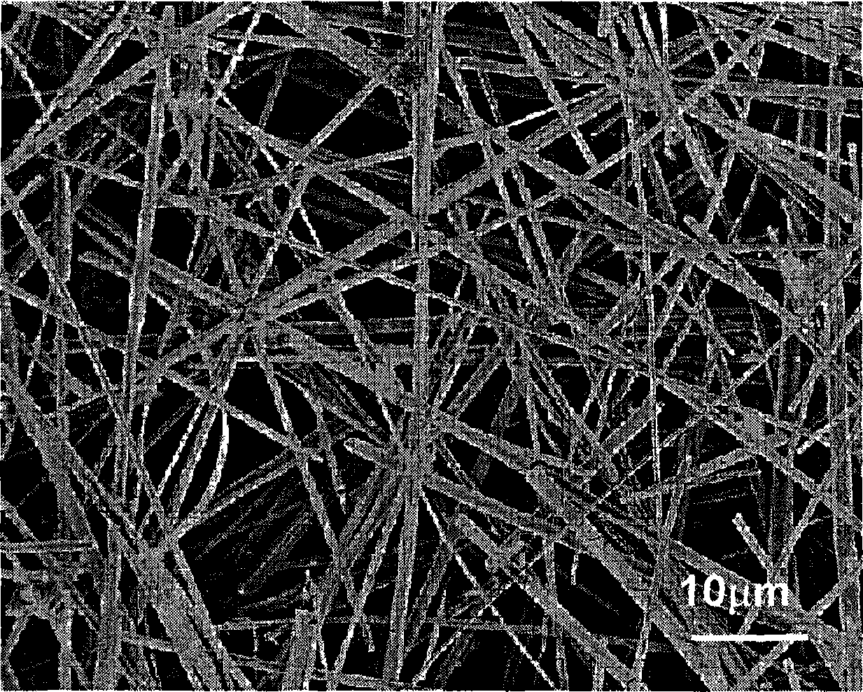 Compound alkali metal hydrate dissolvent synthesis method for metallic sulfide nano crystal material