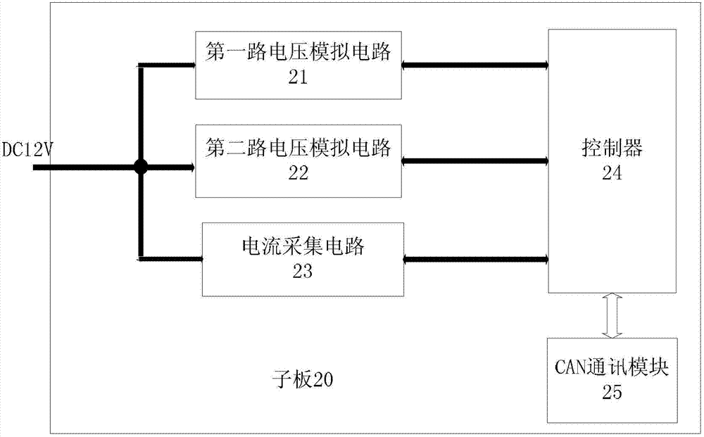 Storage battery simulation system