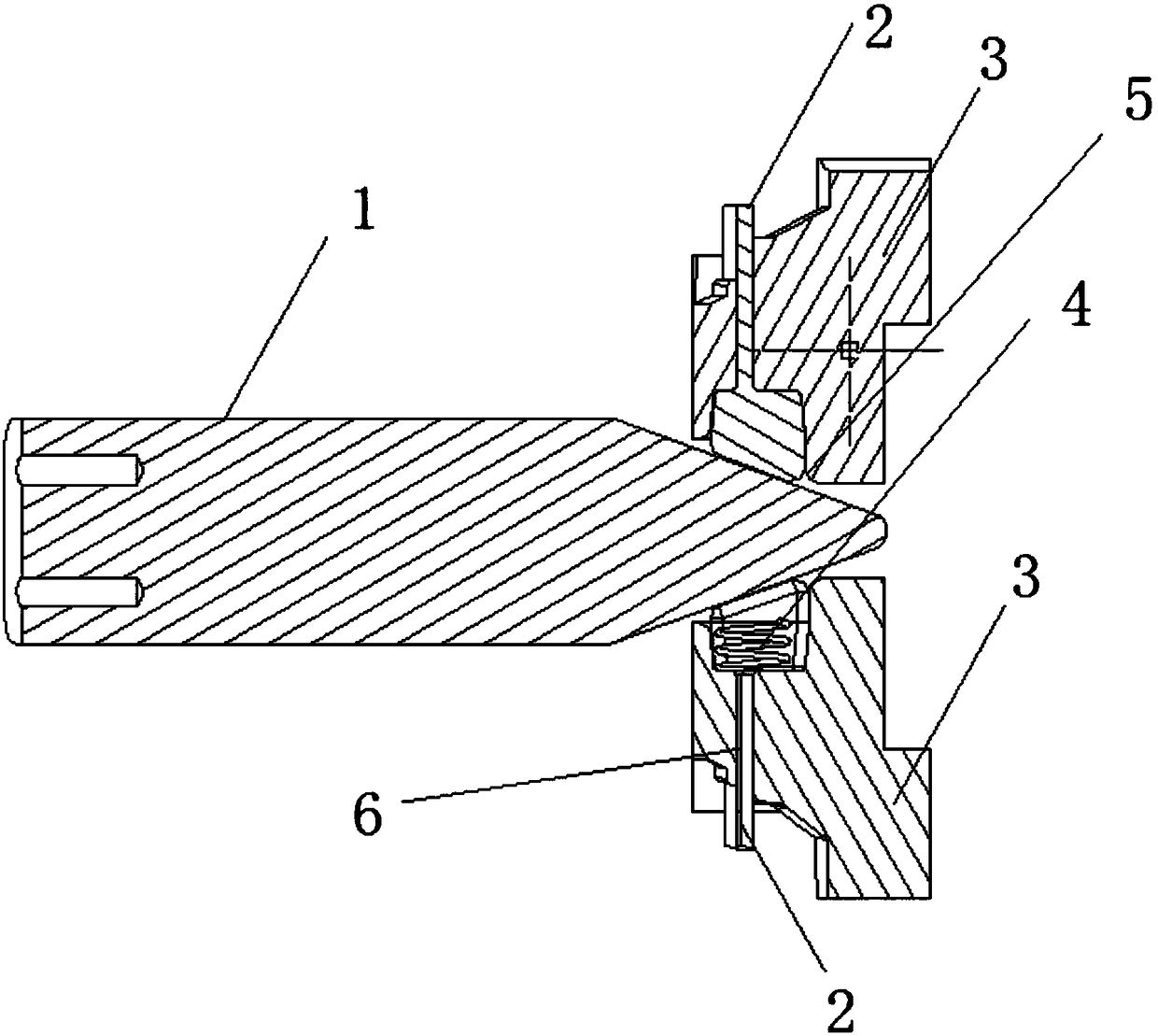 Mould automatic demoulding structure