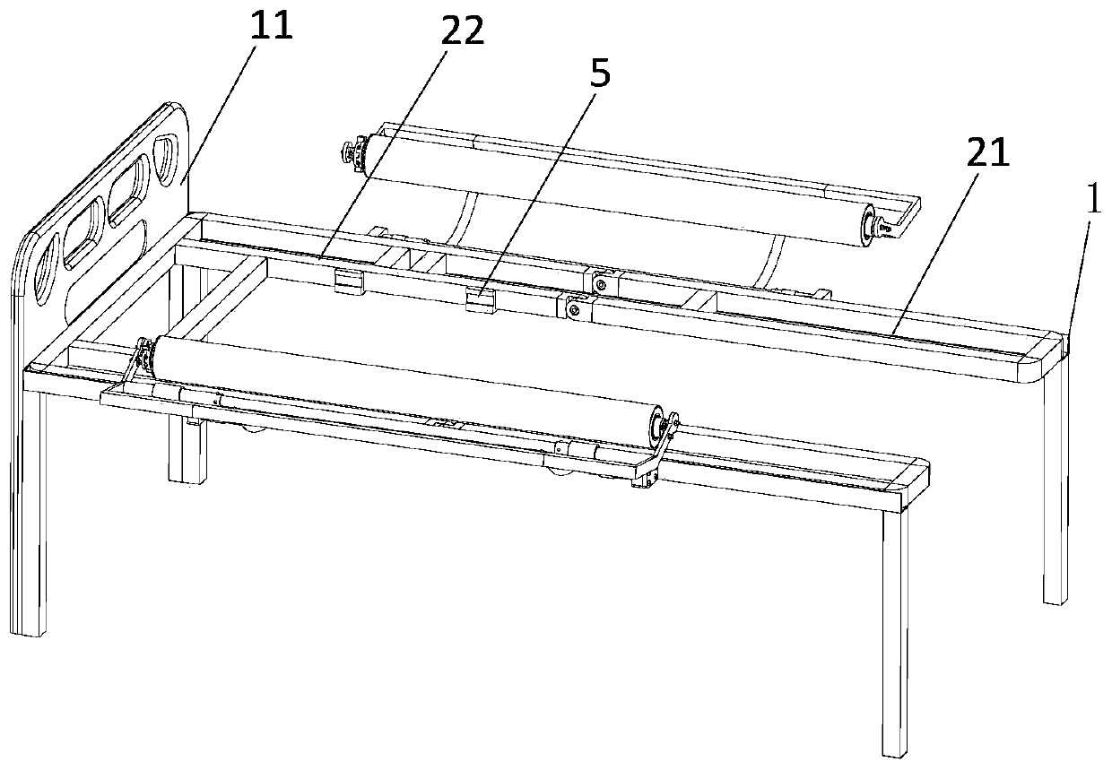 Flexible turning-over nursing wheelchair bed