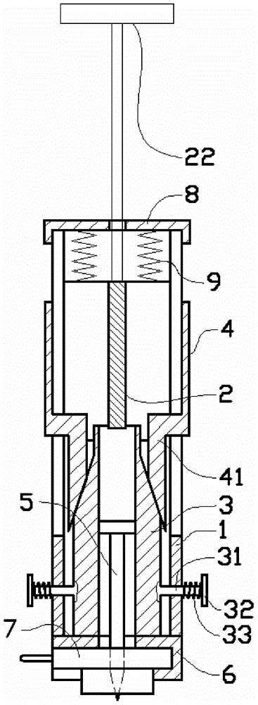 Easily oriented manual nail knocking device