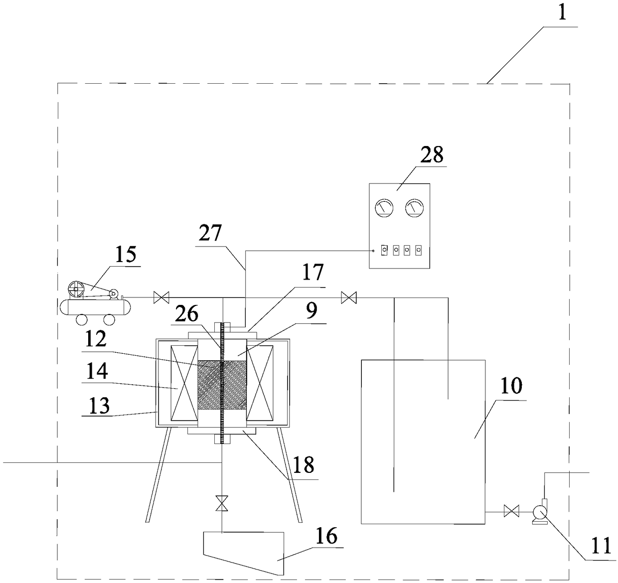 Solution sterilization and alga removal device