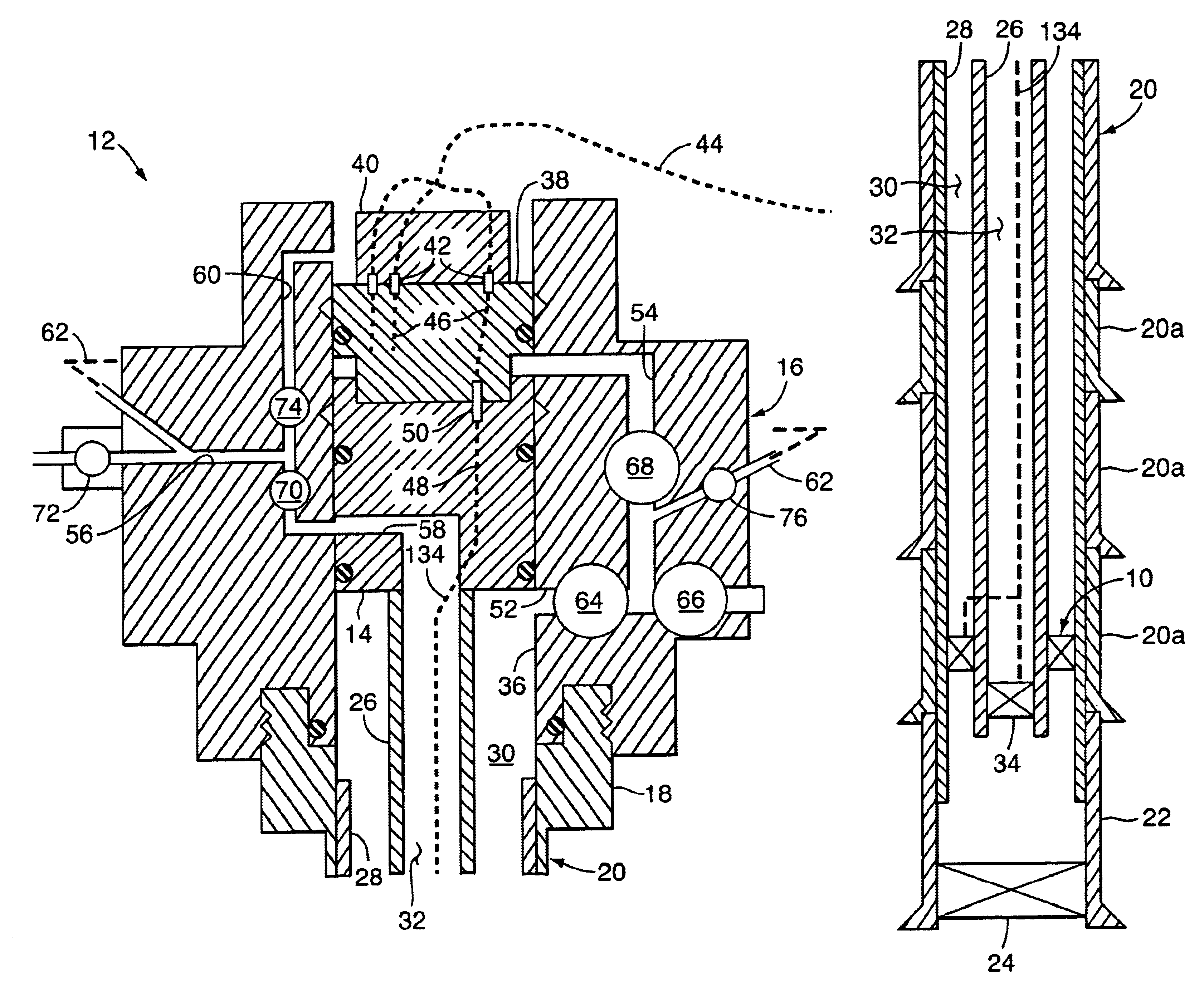 Downhole safety valve for central circulation completion system