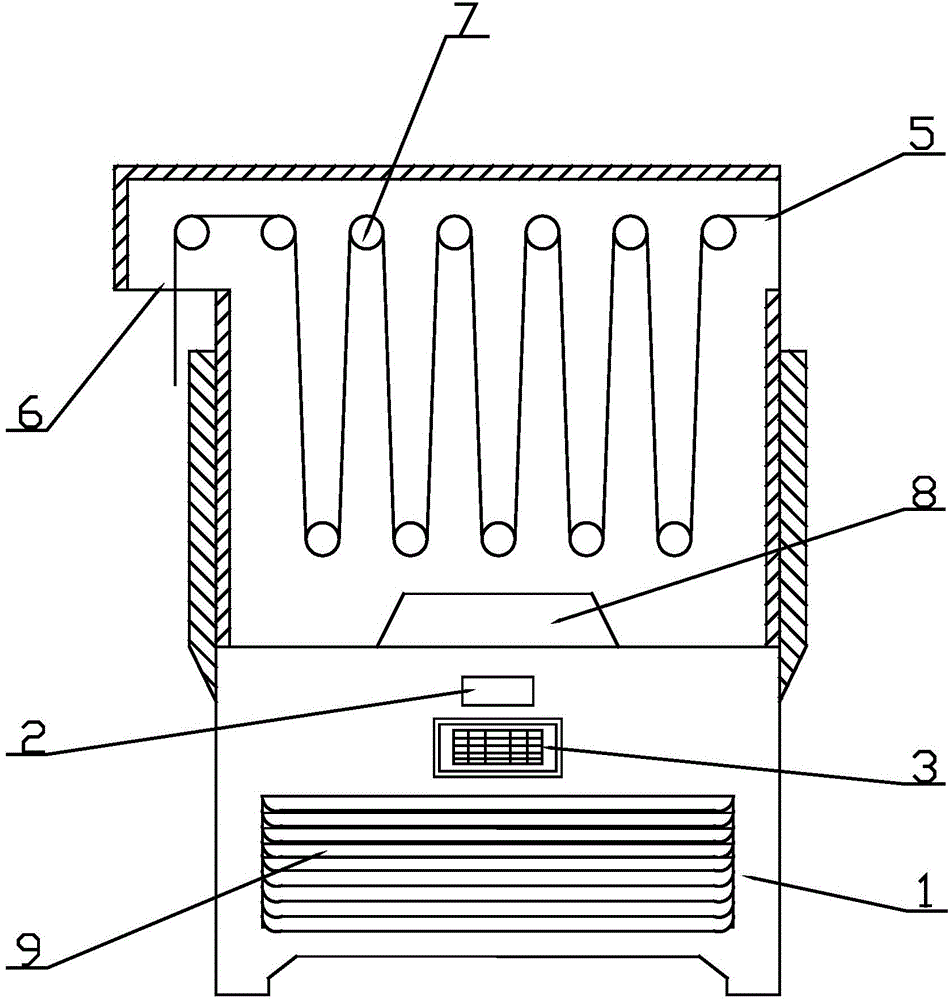 Self-refrigerating type cooling device for printing and dyeing work of textile industry