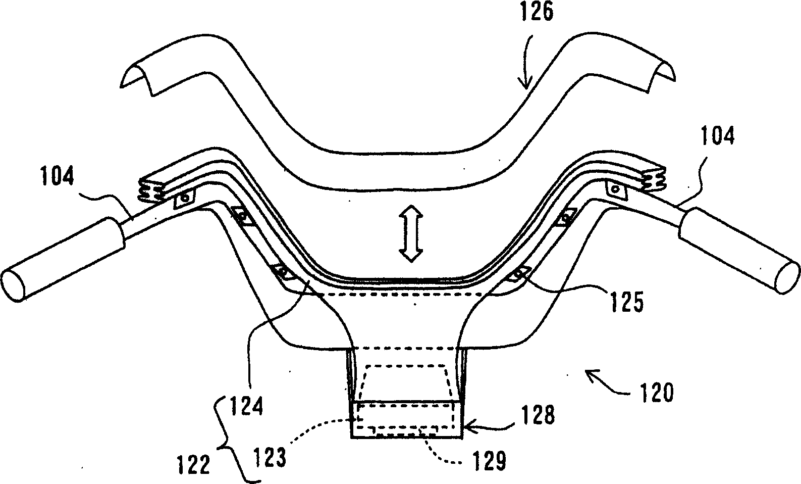 Airbag device and motorcycle with the airbag device