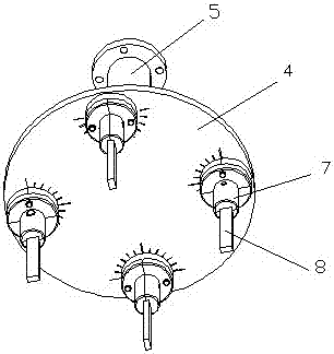 Test piece gripper and spin multiphase flow erosive wear test machine