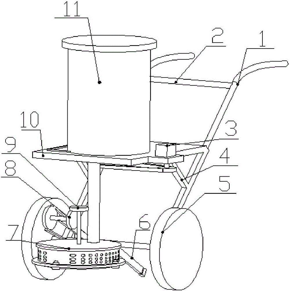 Agricultural centrifugal fertilizer-spreading device