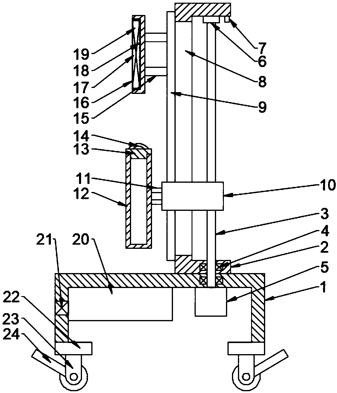 Intelligent electronic information display screen based on automatic control sealing technology