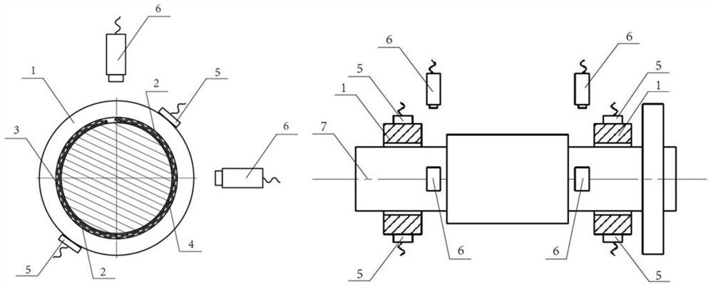 An ultrasonic-based air foil bearing air film thickness measurement system and method