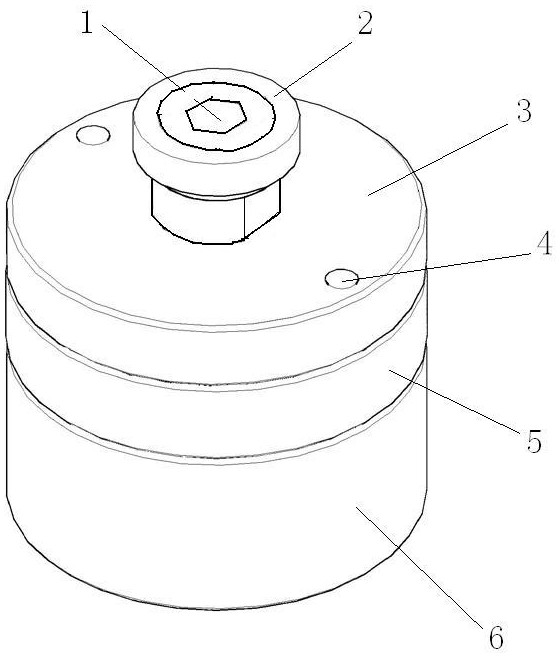 Hot upsetting die with guiding function