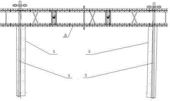 Lateral girder erection and construction method for truss double-girder type bridge girder erection machine