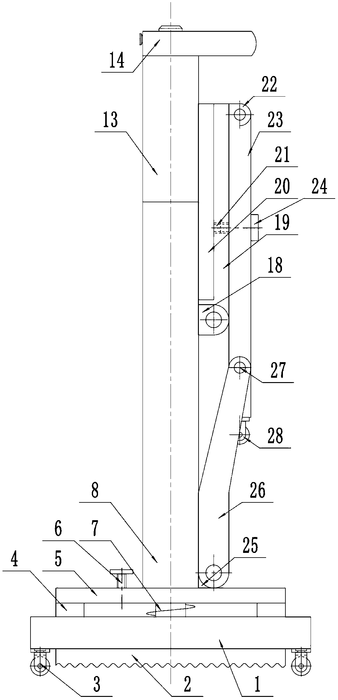 Telescopic elder assistant crutch