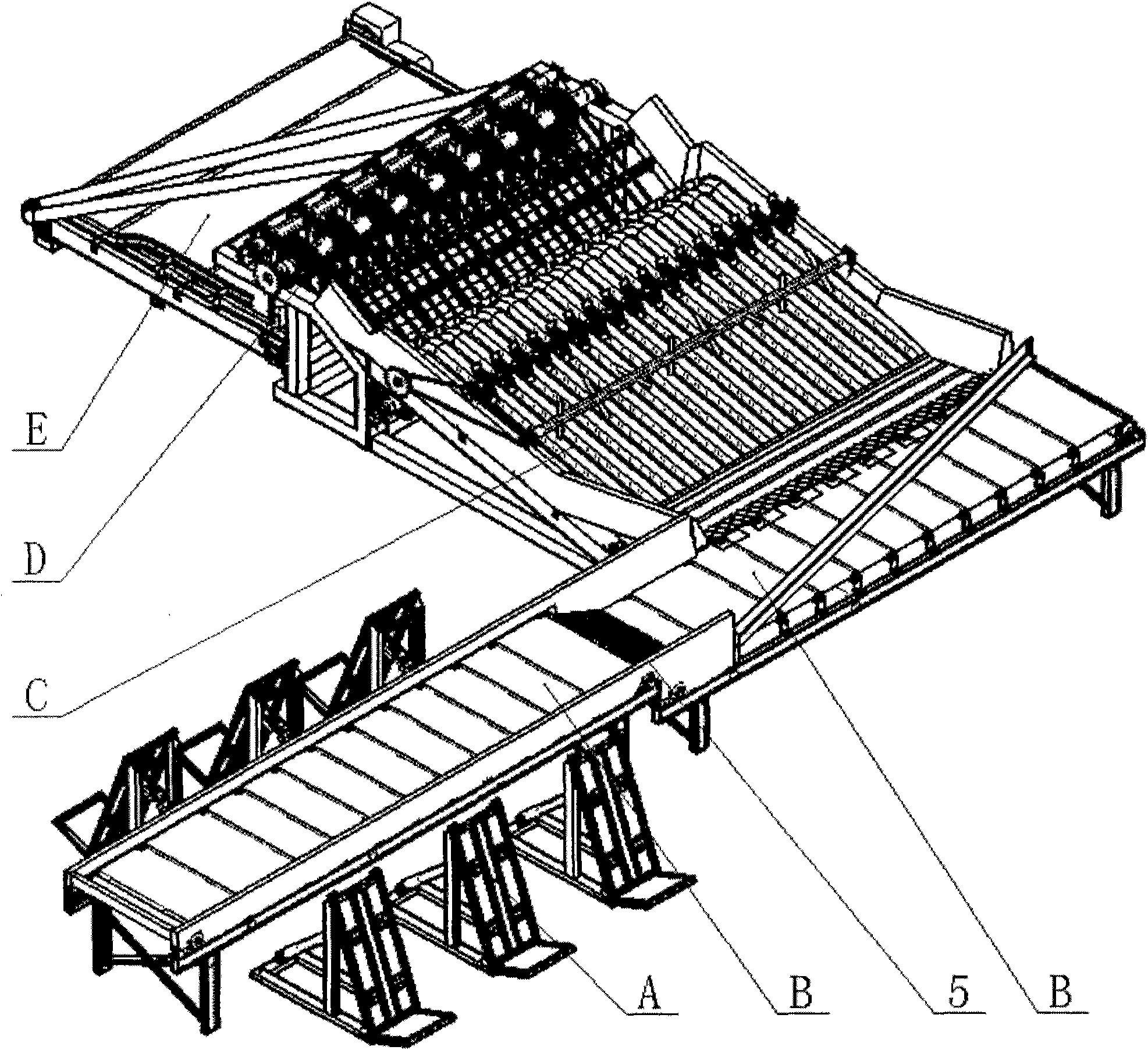 Bottle erecting equipment