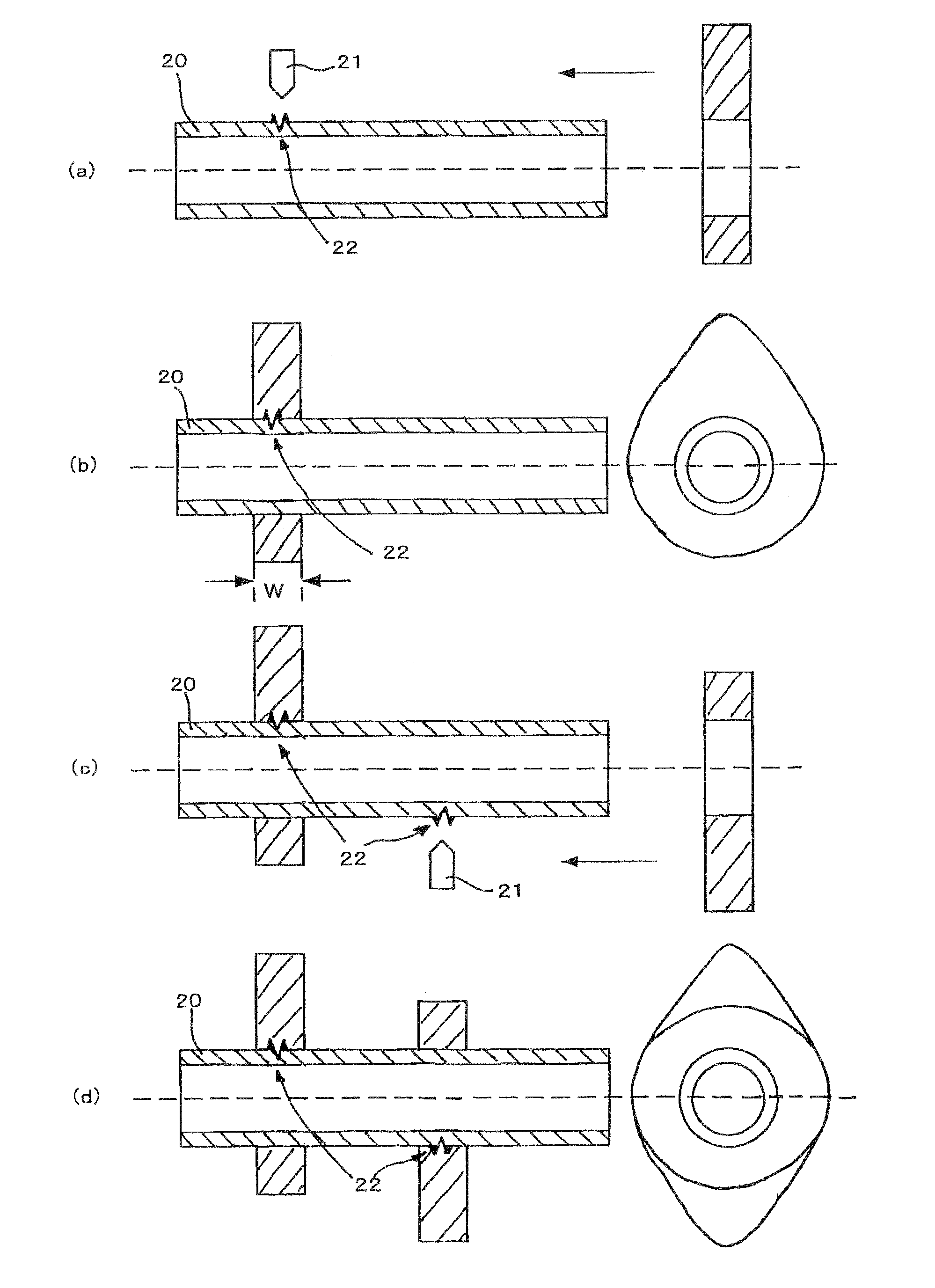 Method for manufacturing a shaft member having a sintered part bonded thereto and a camshaft for an internal combustion engine