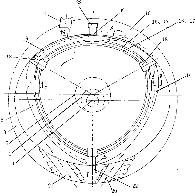 Rotary engine of oval cylinder