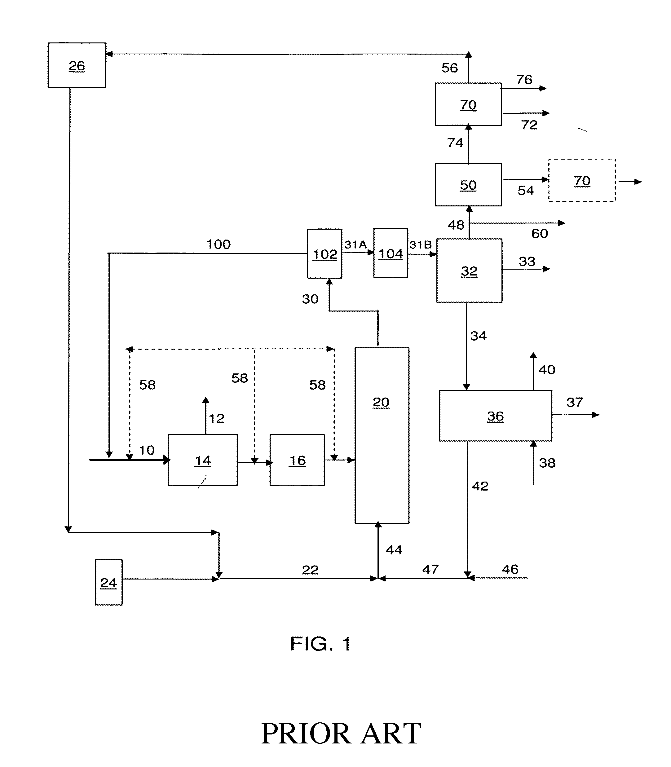 Olefin conditioning in a fast catalytic pyrolysis recycle process