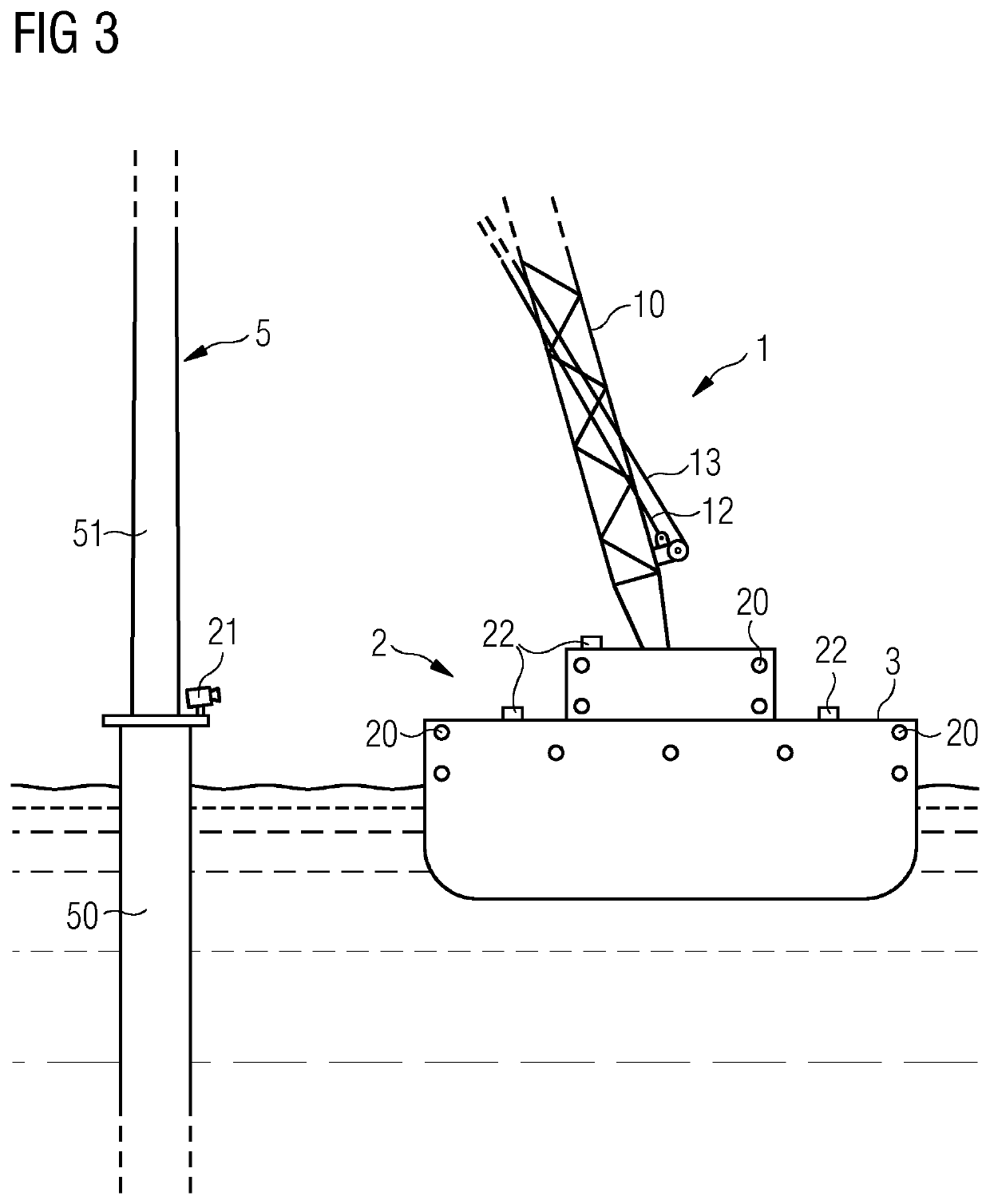 Sensing arrangement for stabilizing an offshore wind turbine installation arrangement