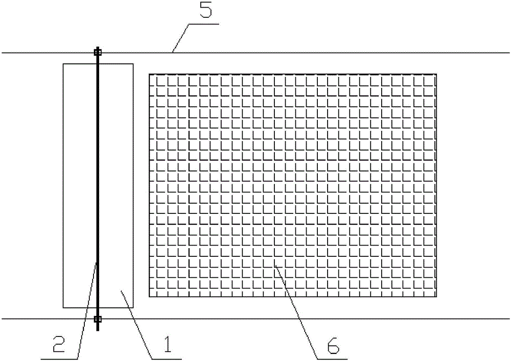 Gravelly soil core material blending device