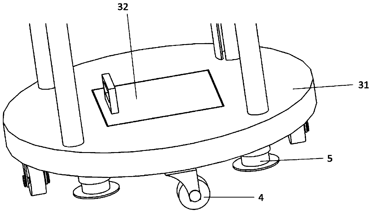 Medical endoscope system placement rack