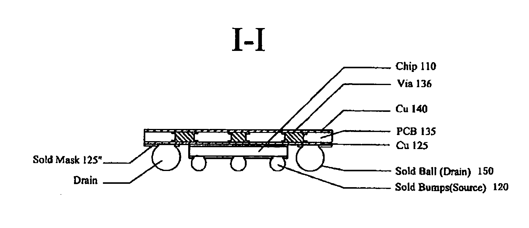 Packaging configurations for vertical electronic devices using conductive traces disposed on laminated board layers