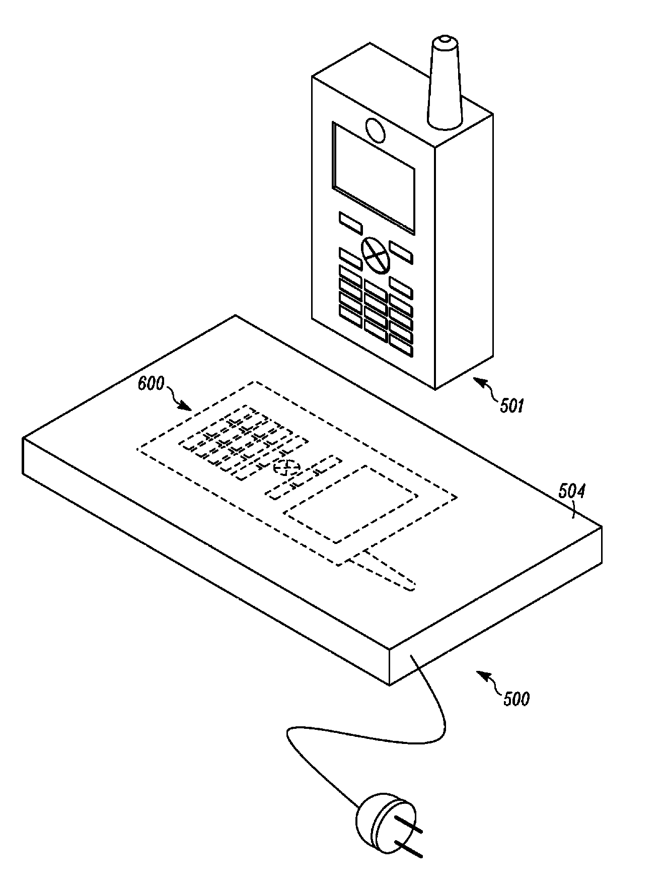 Contact less charger with alignment indicator