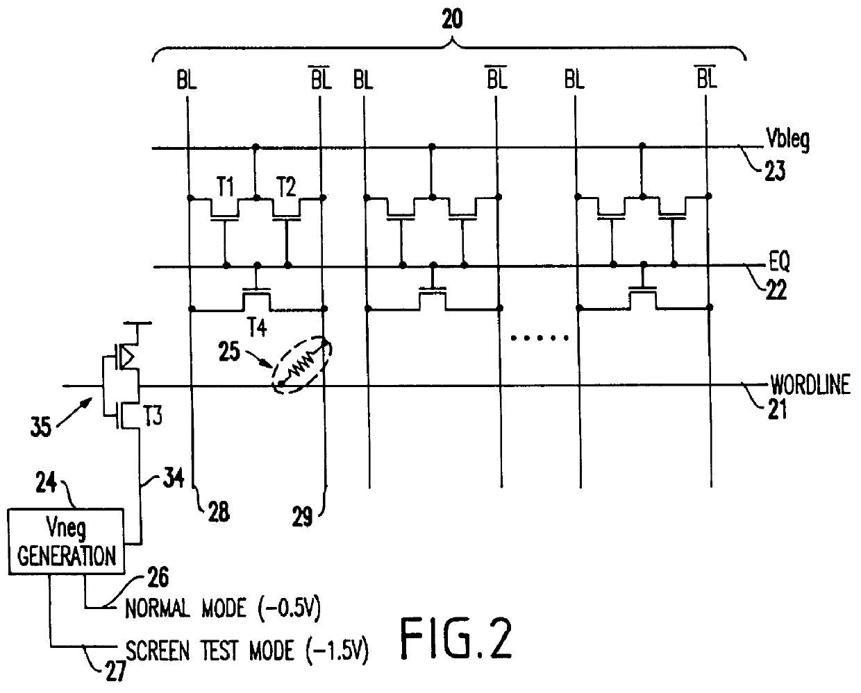 Auto-programmable current limiter to control current leakage due to bitline to wordline short