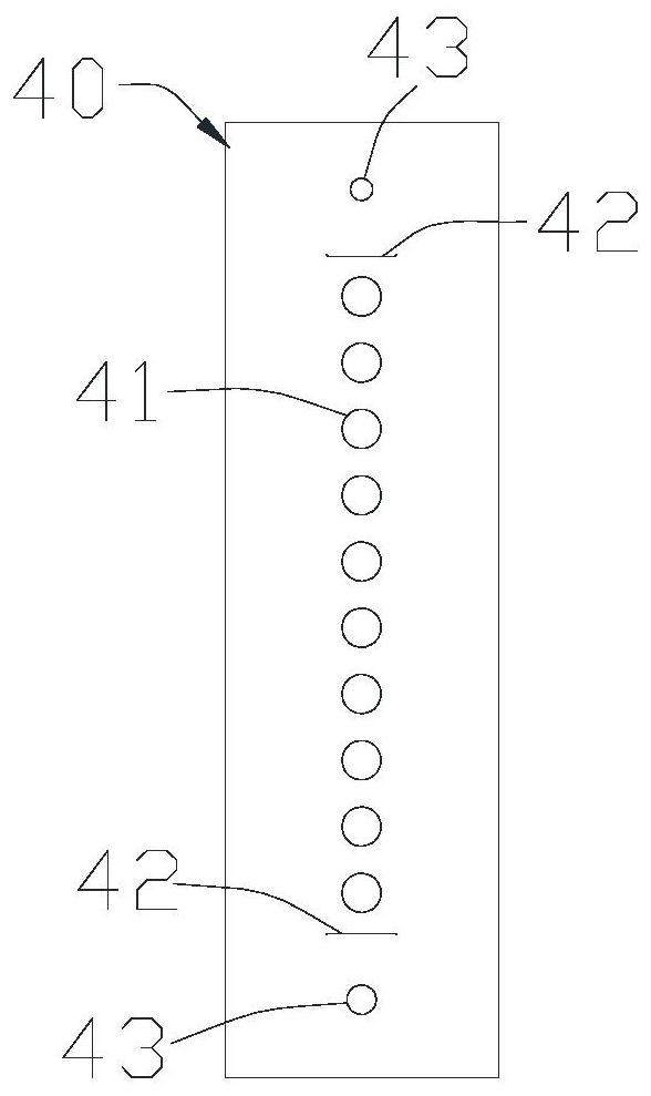 Single-sided adhesive with partial glue-free surface and production method thereof