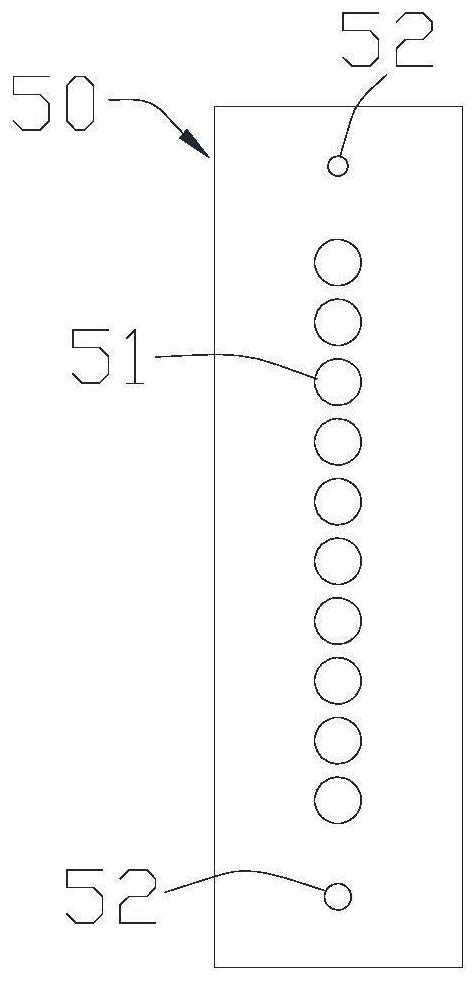 Single-sided adhesive with partial glue-free surface and production method thereof