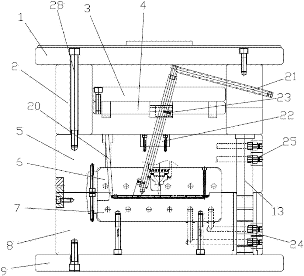 Forming mould and forming method of notebook face shell