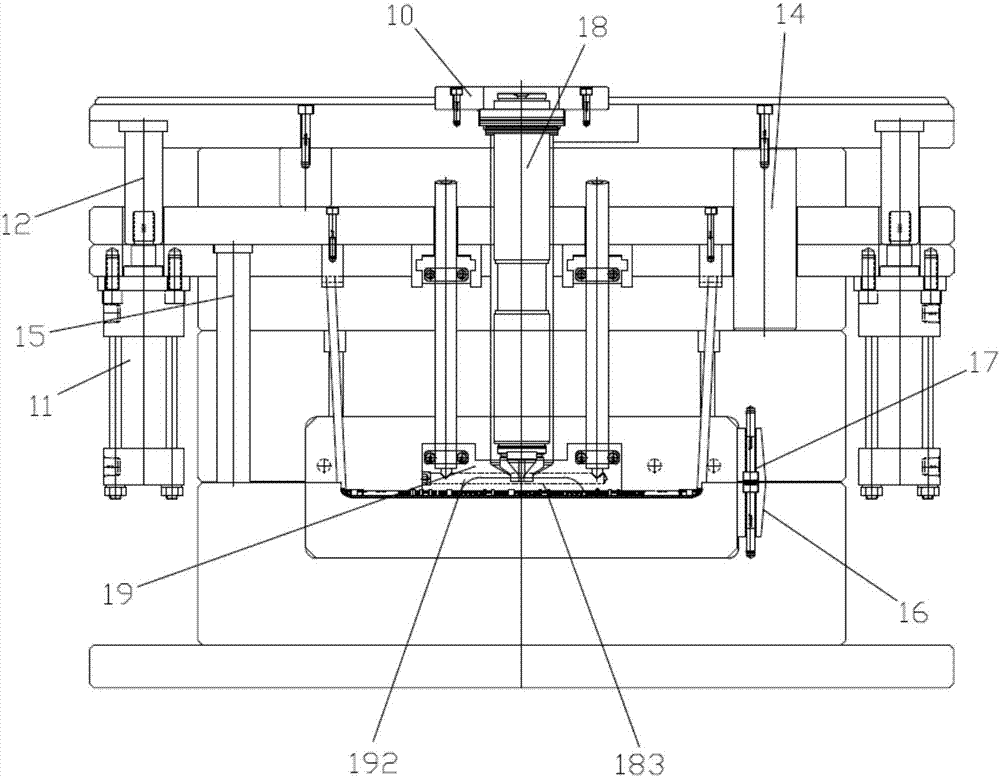 Forming mould and forming method of notebook face shell