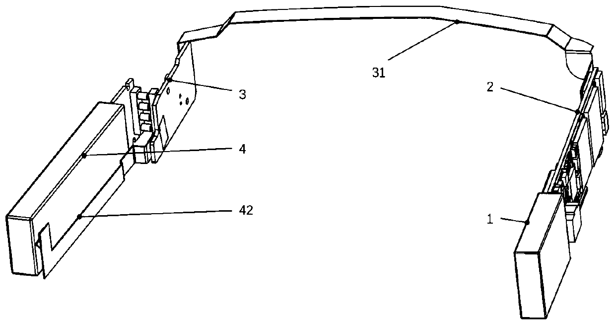 Intelligent glasses supporting battery switching in an operating state and switching method thereof