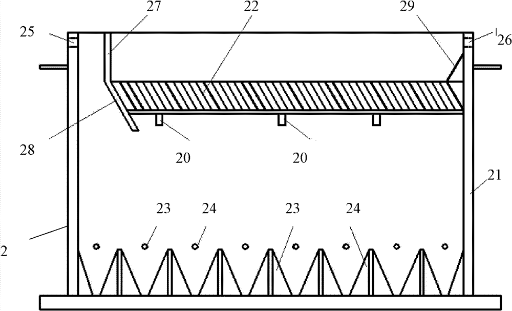 Device and method for advancement treatment of printing and dyeing wastewater