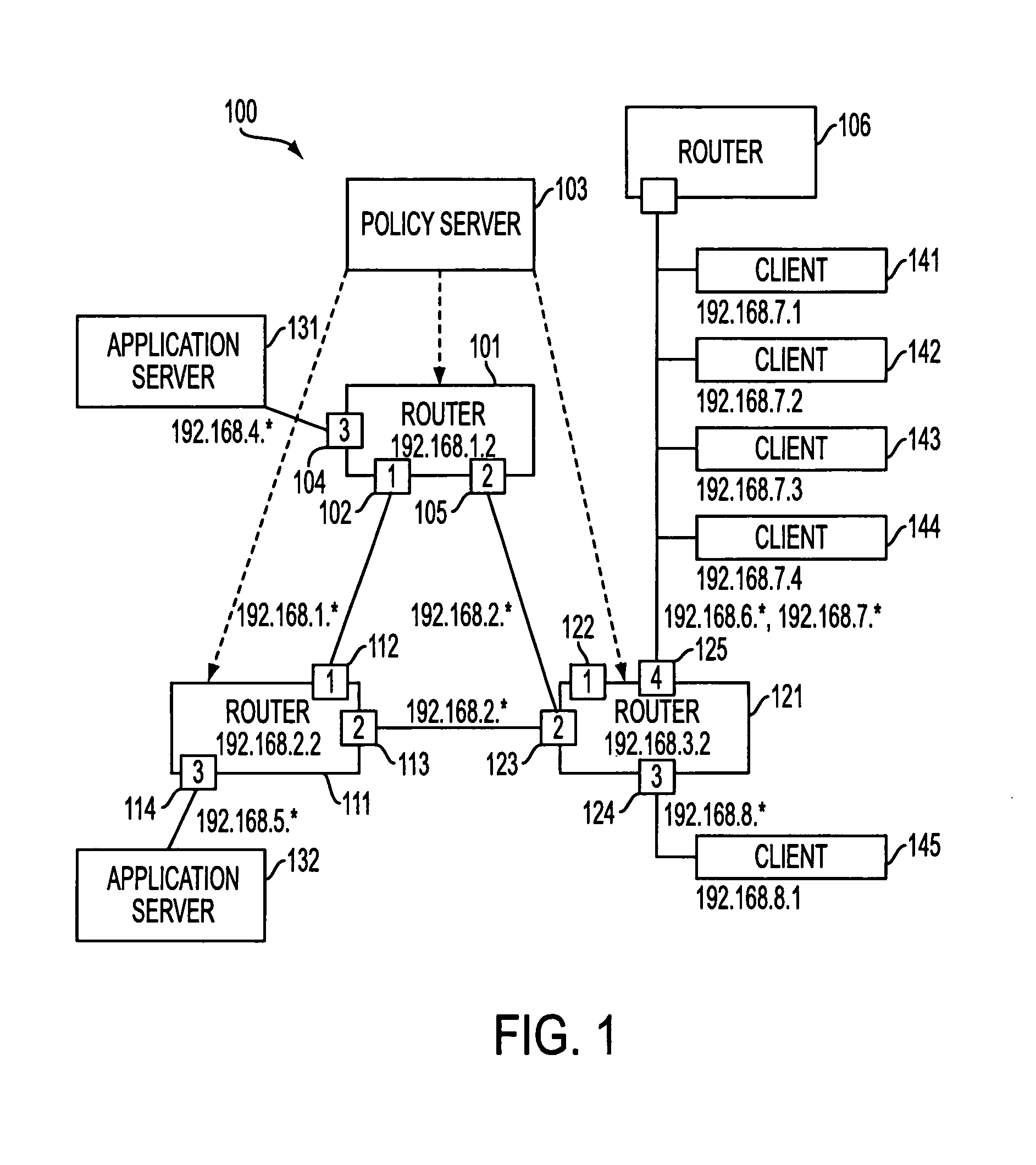 Method and system for controlling a policy-based network